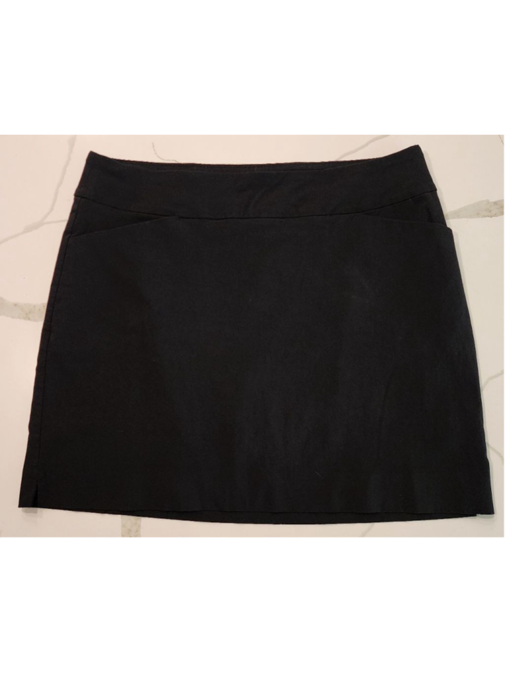 JM Collection Black XL Skort Built-In Shorts Pull-On Stretchy Rayon XL